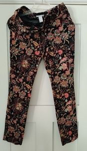 Patterned Ankle Pants